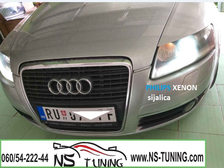 audi a6 4f xenon svetla farovi d2s sijalice philips ugradnja zamena novi sad tuning